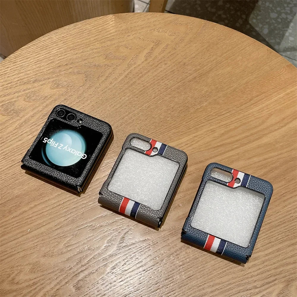 Litchi Leather Case for Samsung Galaxy Z Flip - Premium Mobile Phone Cases from Dressmycell.com - Just $22! Shop now at Dressmycell.com Litchi Leather Case for Samsung Galaxy Z Flip - Premium Mobile Phone Cases from Dressmycell.com - Just $22! Shop now at Dressmycell.com